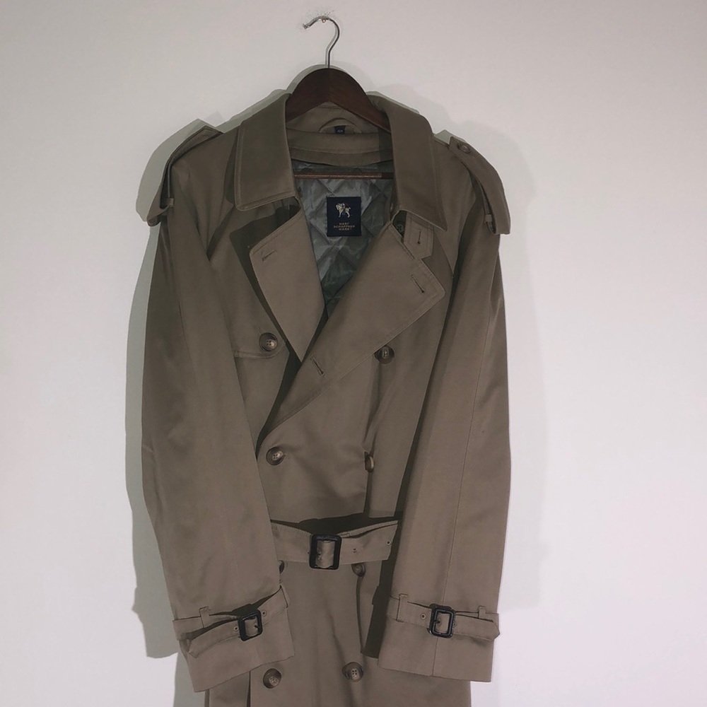Hart Schaffner Marx Trench Coat. - Picture 2 of 8